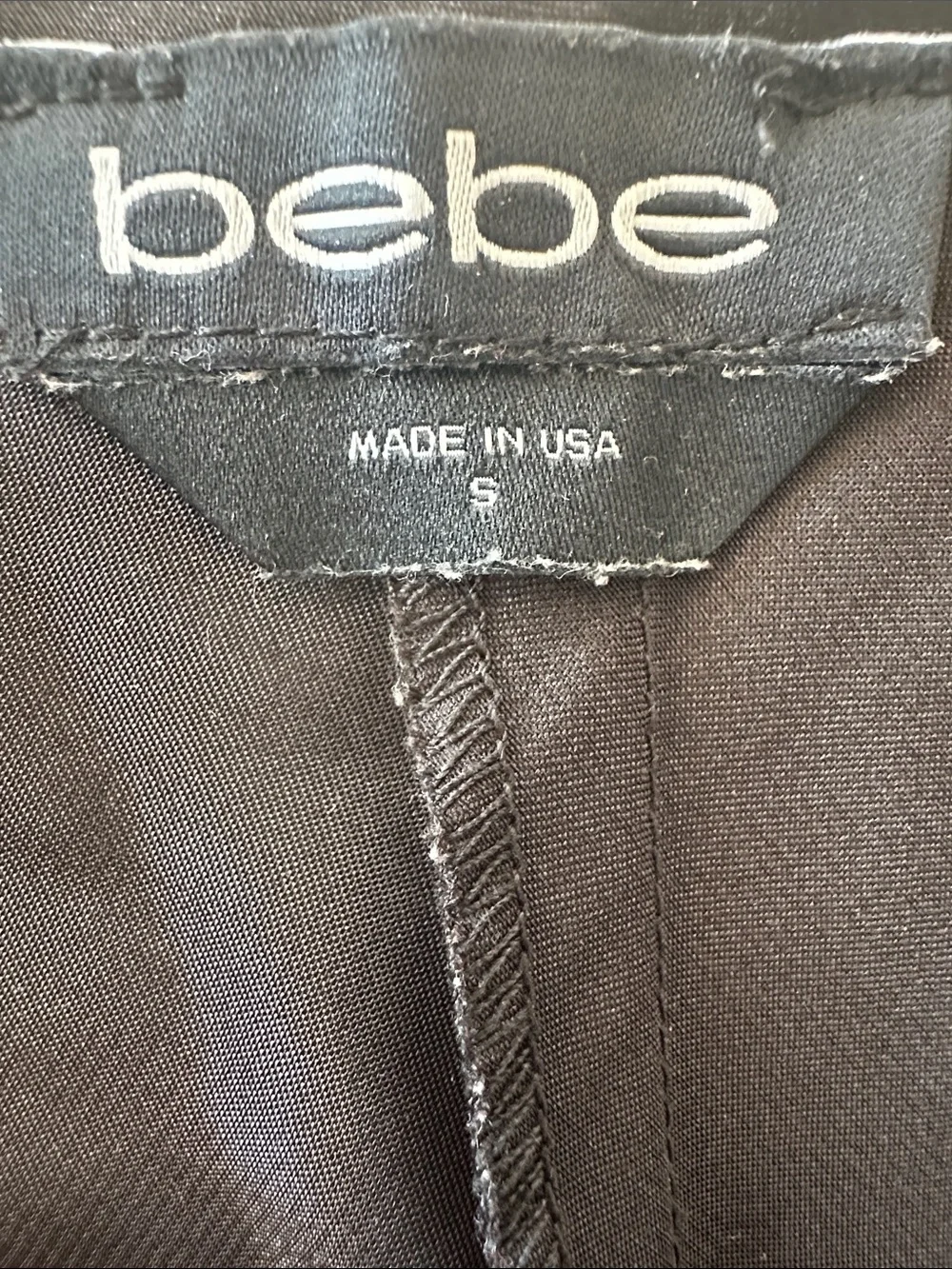 bebe Black Midi Slip Dress